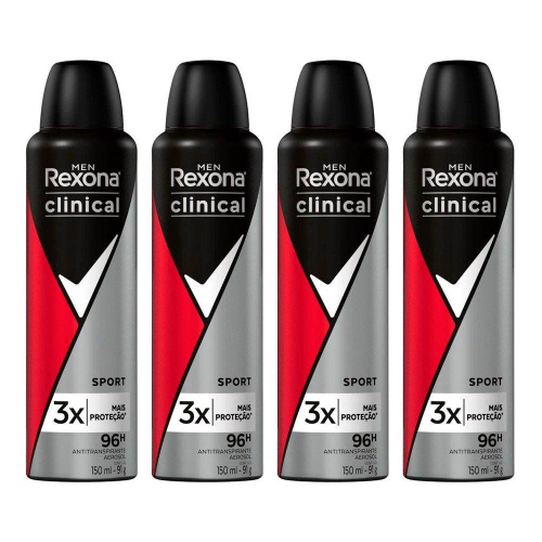 Desodorante Aerosol Rexona Clinical Sport 150ml