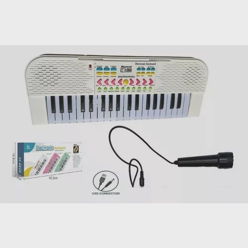 Brinquedo Musical Teclado Infantil Piano 37 Teclas Microfone no Shoptime