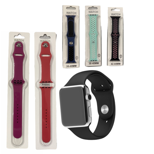 Kit 5 Pulseiras de silicone esportivas compatíveis com Apple Watch de 45mm  44mm, 42mm, 41mm 40mm, 38mm compatíveis com iWatch Series 8/7/6/5/4/3/2/1  em Promoção na Americanas