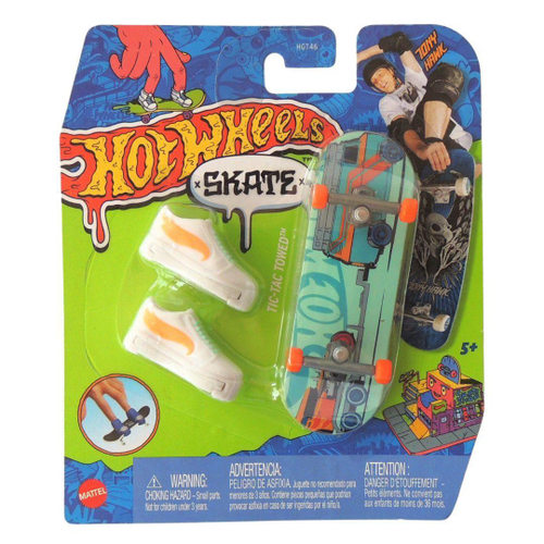 Skate De Dedo Hot Wheels Profissional C/ Sapato Fingerboard