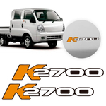 Par Kia Bongo K2700 Kit Emblema Adesivo Lateral Porta Todos