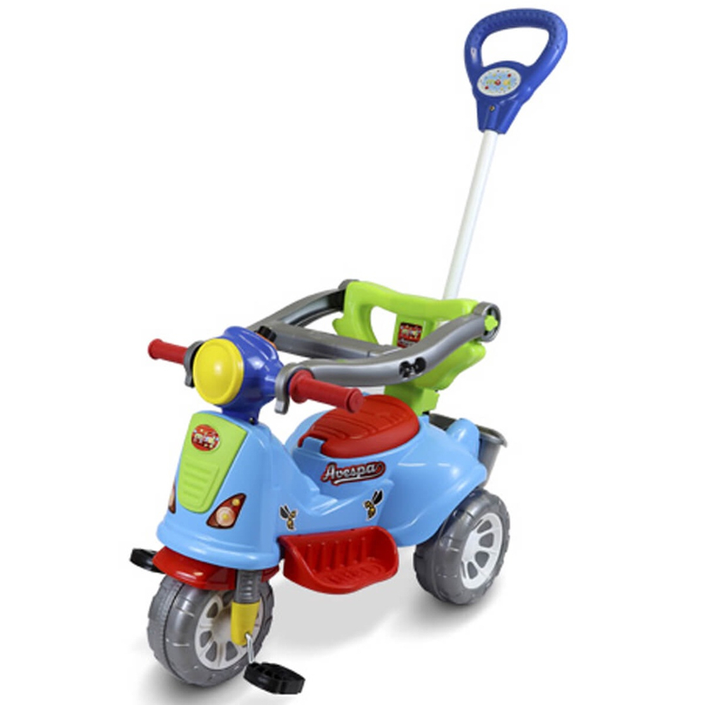 Triciclo Infantil Com Empurrador Bebe Motoca Menino Menina