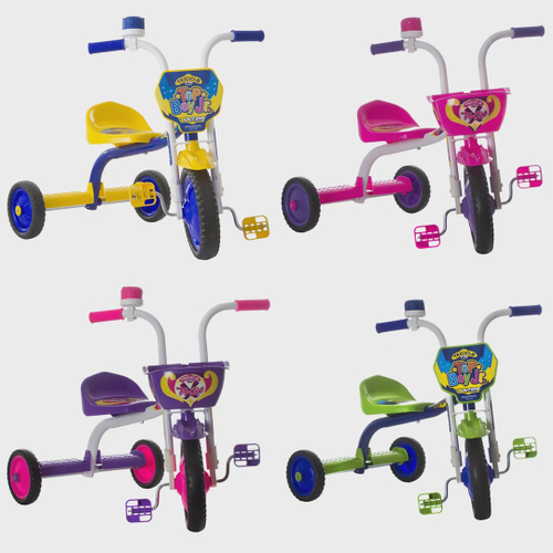 Triciclo Motoca Bicicleta 3 Rodas Infantil Passeio com Empurrador