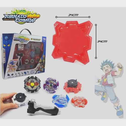 Maleta Beyblade 4 Beyblade Burst Com Lançador Arena Batalha Em Promoção Na Americanas