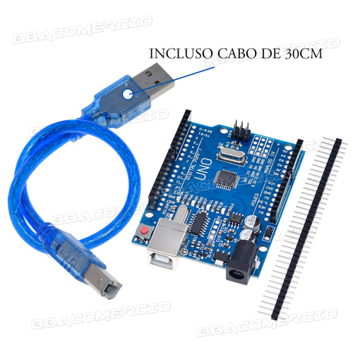 Placa Compatível Com Arduíno Uno R3 Atmega328 Smd Cabo Usb Em Promoção