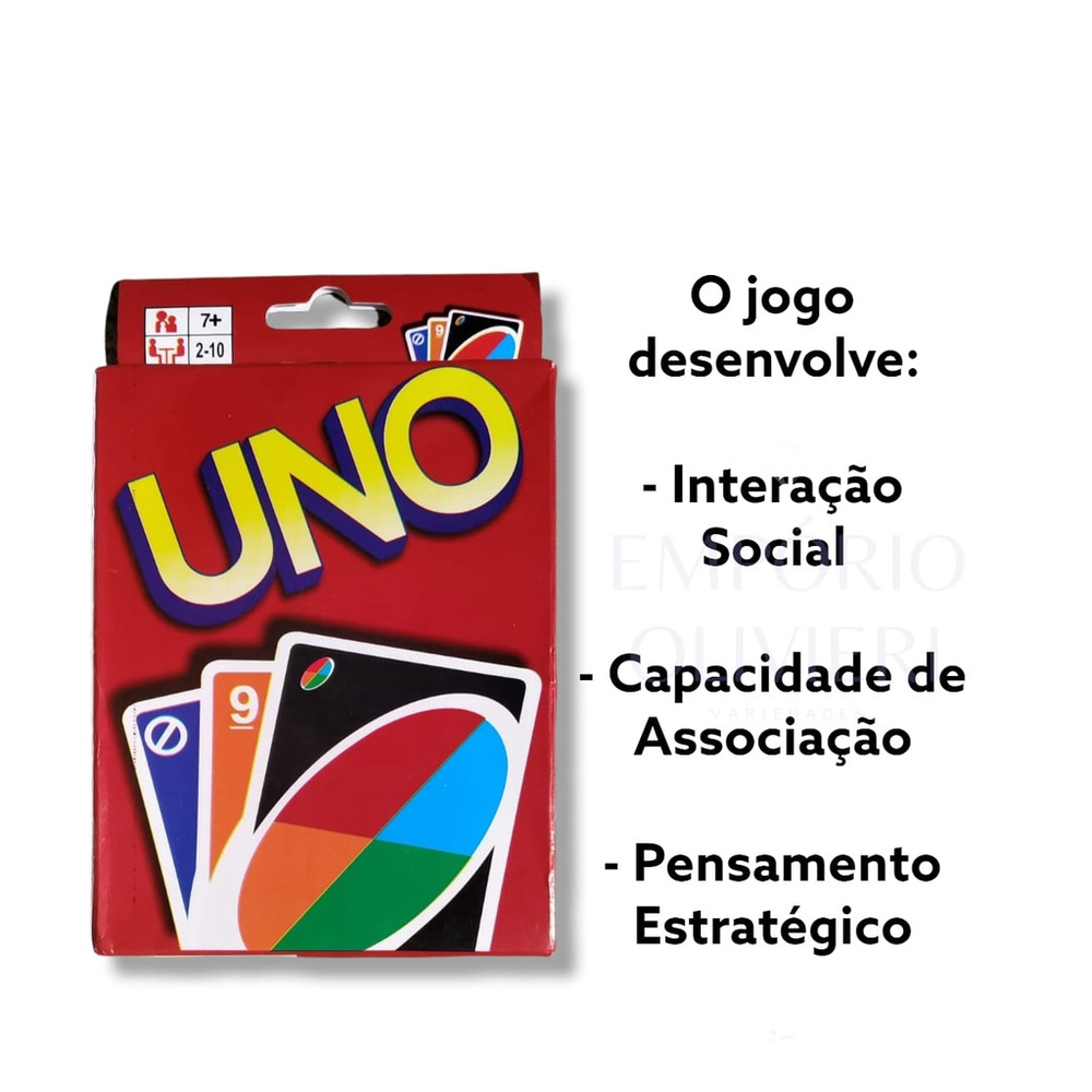 Jogo de Carta UNO Entre Amigos e Famílias com 108Cartas UNO pra 2 a 10  Pessoas