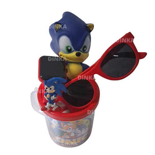 Kit Infantil Sonic Boneco e Copo em Promoção na Americanas