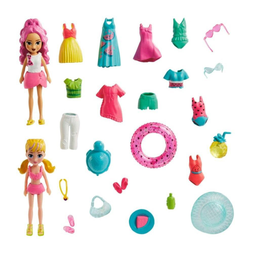 Polly Pocket Conjunto Festa de Patinação HDW51 - Mattel GBF85 - Os