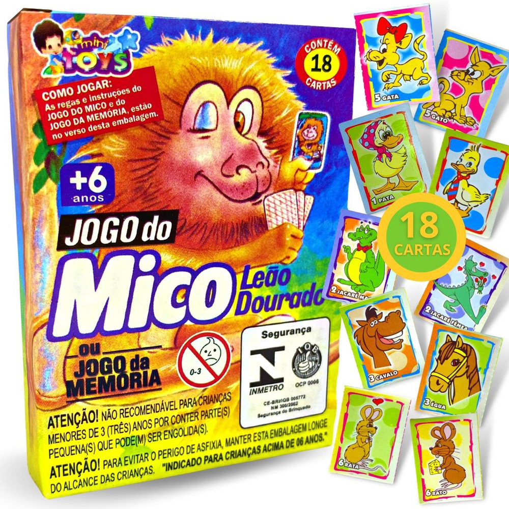 Jogo de cartas uno e jogo do mico - Shop Macrozao