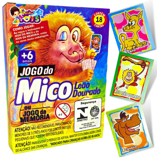 Jogo Da Memória E Mico 2 Em 1 - Mico Ecológico 32 Cartas