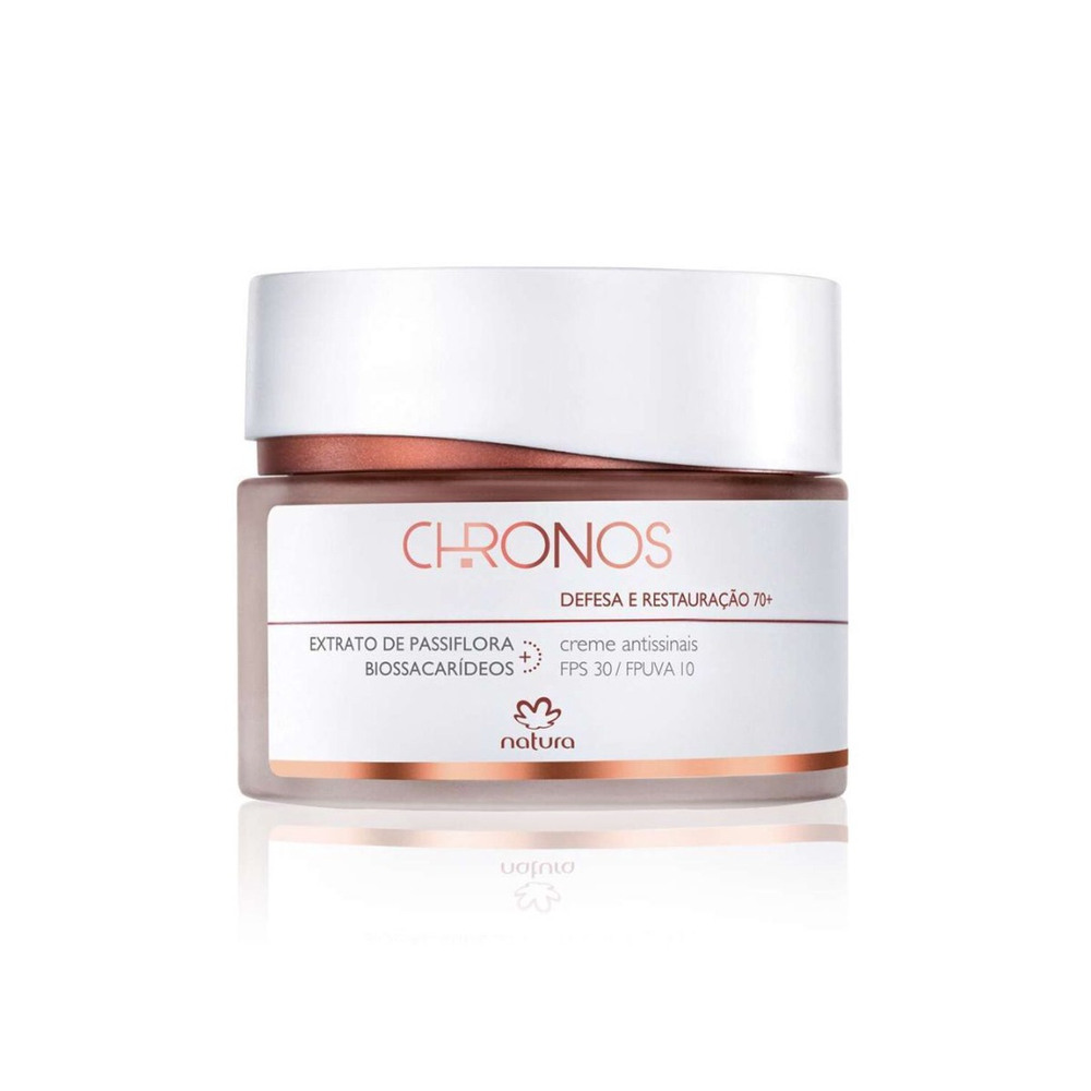 Creme Facial Antissinais Restaurador Hidratante 70 + com filtro solar Natura  Chronos em Promoção na Americanas