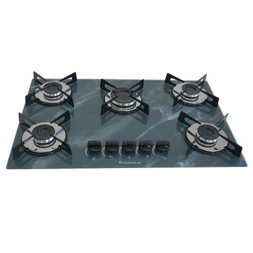 5 burner flat top stove