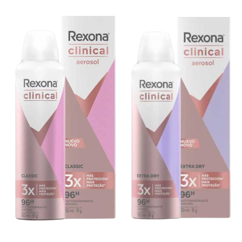 Desodorante Rexona Clinical Aerosol 150ml Men Diversas Fragrâncias em  Promoção na Americanas