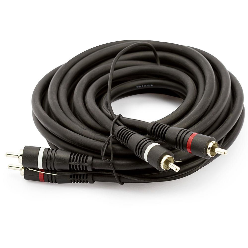 Cabo 2 + 2 Rca Profissional Com Fio Terra - 3 Mt em Promoção na Americanas