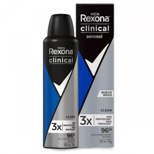 Desodorante Rexona Clinical Aerosol 150ml Men Diversas Fragrâncias em  Promoção na Americanas