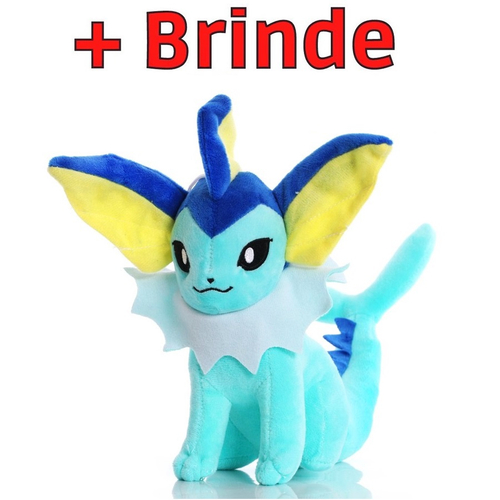 Pelúcia Eevee Cosplay Vaporeon Pokémon 20cm - Antialérgico em Promoção na  Americanas