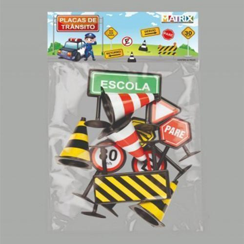 Placas De Trânsito Brinquedo Criança 12 Peças Educativo No Shoptime