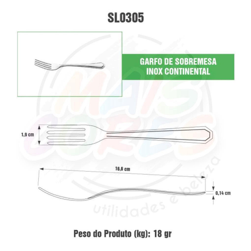 Jogo Garfo Faca Inox 24 Peças Bar/Restaurante Sobremesa no Shoptime