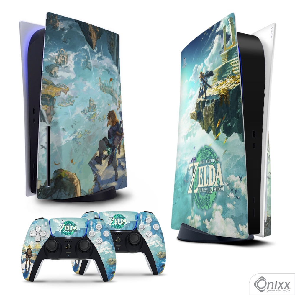 Skin PS5 Adesiva The Legend Of Zelda Tears of The Kingdom no Shoptime