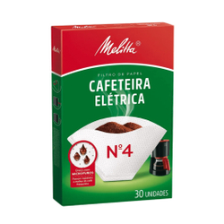 Filtro Coador Papel para Cafeteira Elétrica N°4 Melitta 4cx com 30Un é boa?