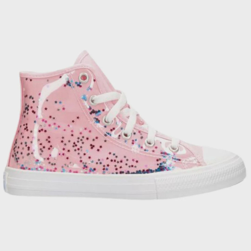 Tênis Infantil Converse All Star Cano Alto Rosa com Glitter na EuroBabyKids