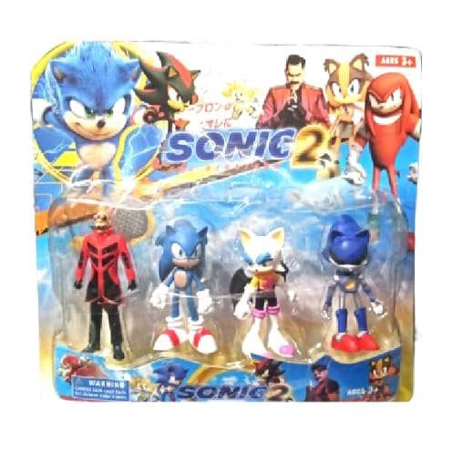 Boneco Shadow Articulado 10cm Sonic O Filme - Jakks - Bonecos