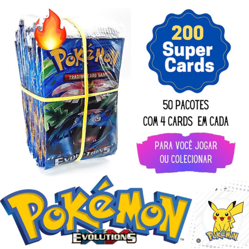 ORIGINAL - Pacotinho de 5 cartas + Pokemon V/GX GARANTIDO, Magalu Empresas