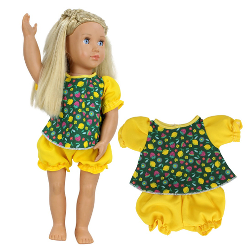 Roupa boneca para our generation - conjunto salada de fruta - casinha 4 no  Shoptime