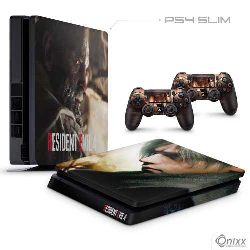 Skin xbox one fat Adesiva Resident Evil 4 Remake em Promoção na