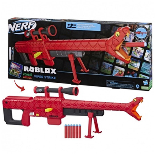 NERF Lança Dardos Roblox MM2: Shark Seeker, Carregador em Forma de