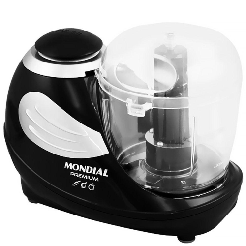 Mini Processador Turbo Pratic Mondial MP16B Preto em Promoção na Americanas