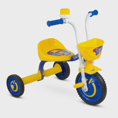 Triciclo Velotrol Motoca Infantil Empurrador Velocípede Bebê Cor Azul