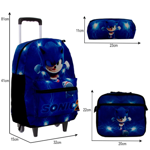 Kit Mochila de Rodinhas Infantil Sonic 2 + Boneco Pelúcia em Promoção na  Americanas