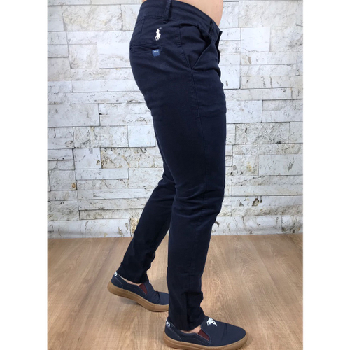 Calça de sarja sales masculina azul marinho