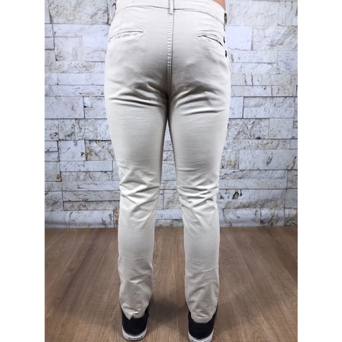 Calça store sarja creme