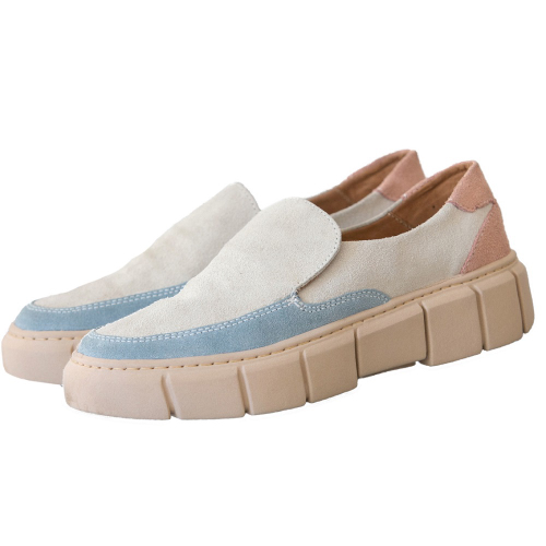 T nis Slip On em Couro Master Shoes Sola Costurada Detalhe em