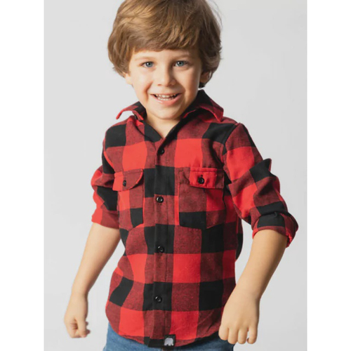 Camisete Flanelada Xadrez Vermelho e Marinho – Casa do Cowboy