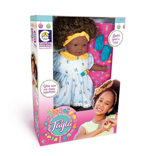 Boneca Bee Toys Layla Negra - RioMar Kennedy Online