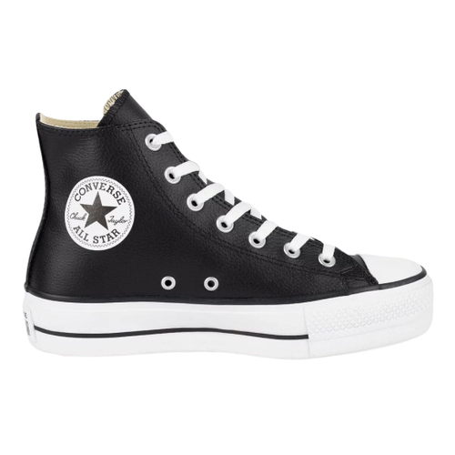 Tênis All Estrela Star Preto Chuck Taylor Lift Cano Baixo no Shoptime