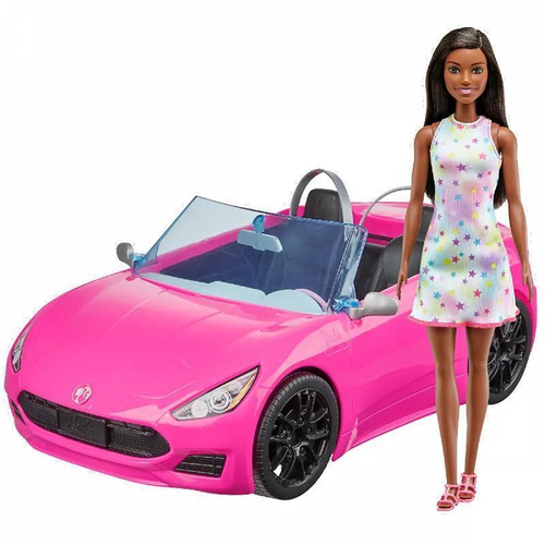 Carro da Barbie com Teto Solar que se Transforma em Conversível