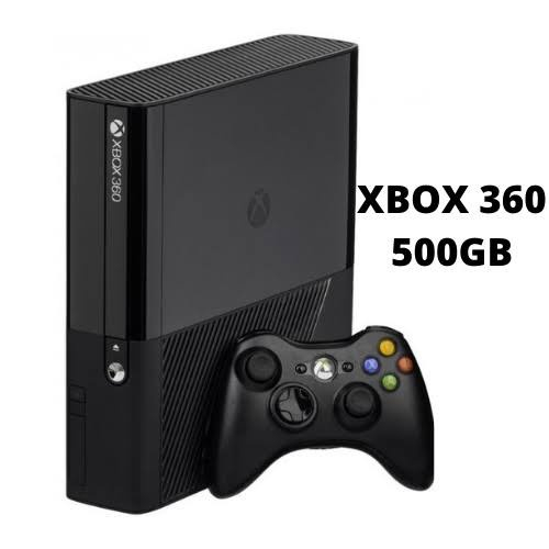 Console Xbox 360 com HD de 500gb bloqueado funcionando