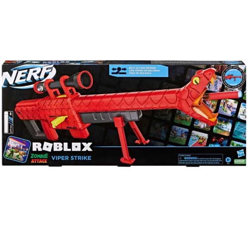 Lança Dardos Nerf Roblox Zombie Attack Viper Strike Hasbro em