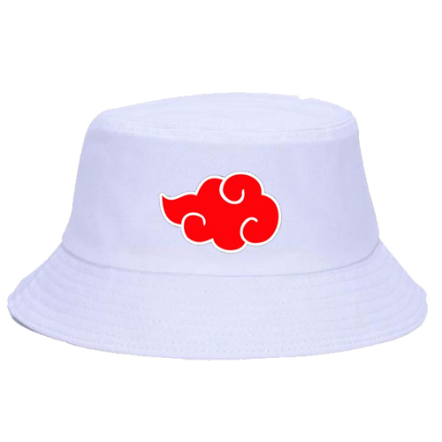 Chapéu Bucket Hat Naruto Akatsuki Nuvem Vermelha