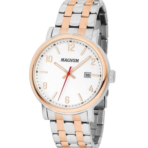 Relógio Magnum Analógico Masculino Dourado Pulseira de Couro Marrom  MA32952P em Promoção na Americanas