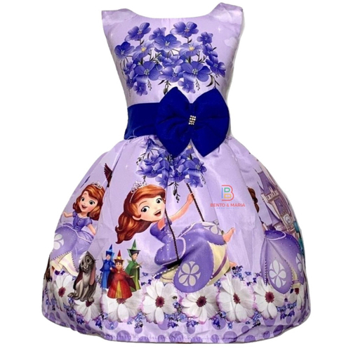 Vestido Infantil Princesa Sofia Pequena Sereia Ariel Luxo 1 A 3 Anos no  Shoptime