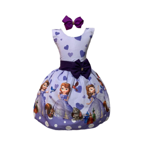 Vestido Festa Fantasia Luxo Princesa Sofia Infantil e Luva em Promoção na  Americanas