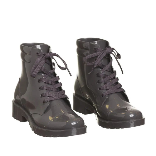 Bota Feminina Tipo Coturno Iggy Petite JOlie Cinza Escura em