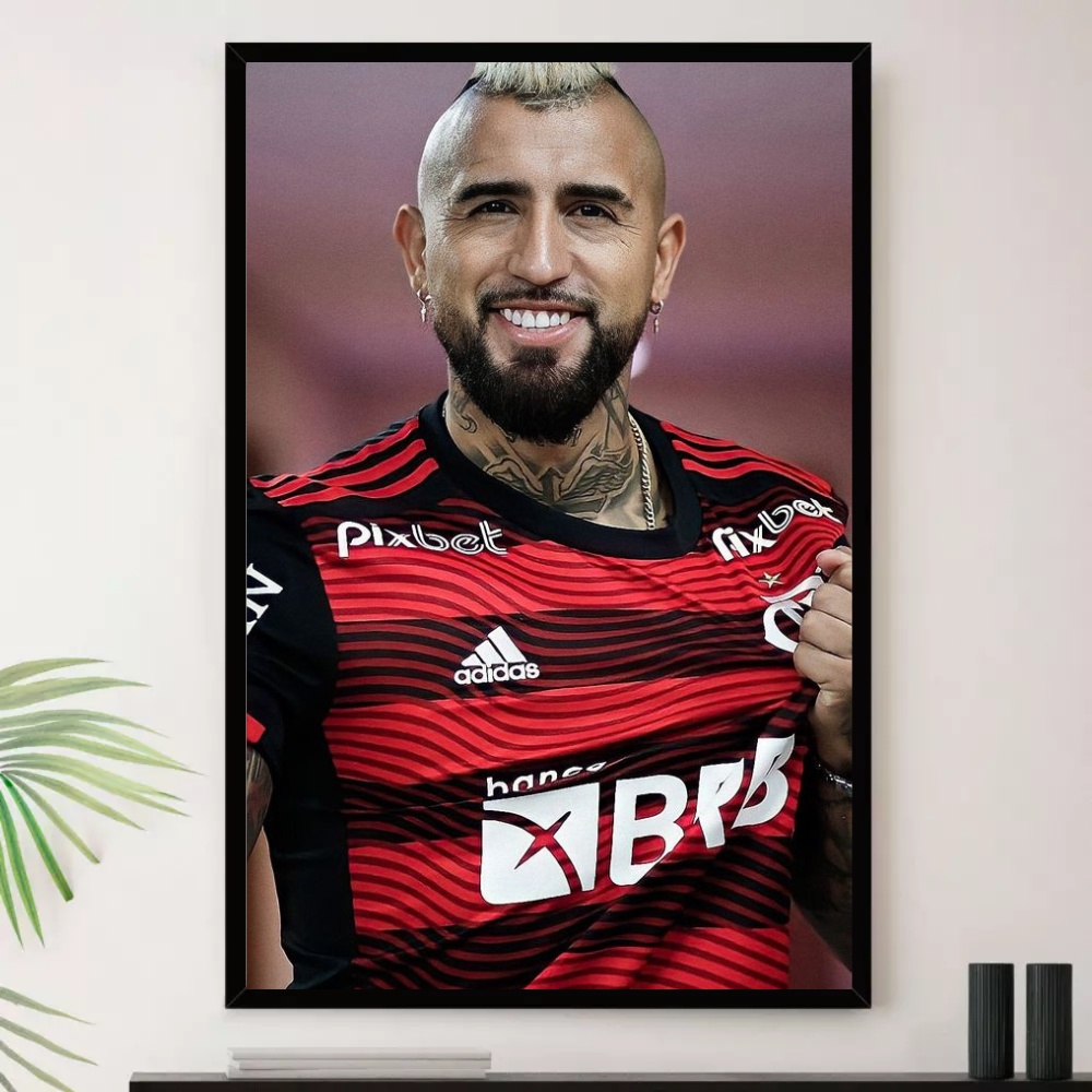 Quadro Alex Vidal Jogador Decorativo A3 35x45cm em Promo o na
