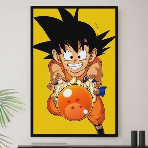 Conjunto 3 Quadros Esferas Do Dragão - Dragon Ball