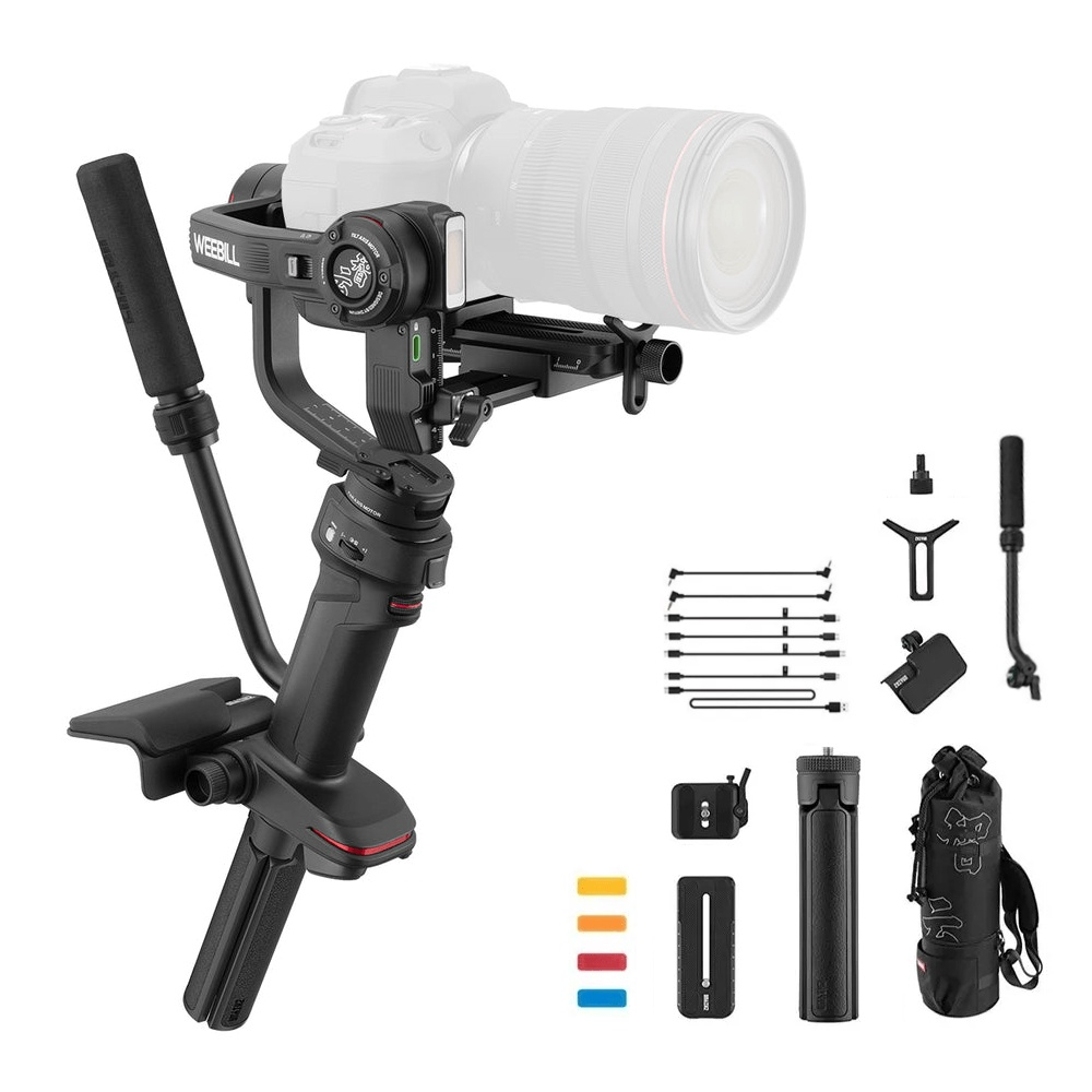 Estabilizador Gimbal Zhiyun Weebill 3 Combo com Alça Extensível e Bolsa de  Transporte na Americanas Empresas